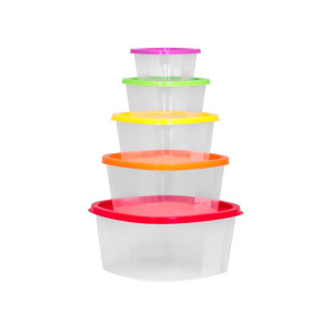 Набор контейнеров SparkPlast BioFresh Радуга IS10506/27 квадратных микс 5 шт