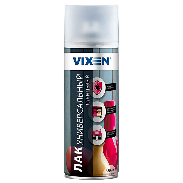 Лак универсальный Vixen VX24000 глянцевый 520 мл
