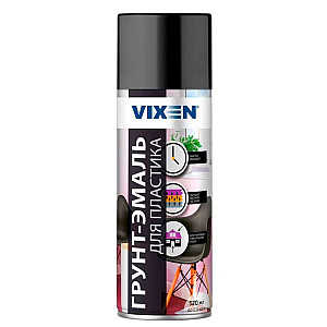 Грунт-эмаль Vixen VX50100 для пластика черный матовый RAL 9005 520 мл