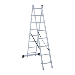 Лестница двухсекционная Новая высота NV122 2*8 ступеней