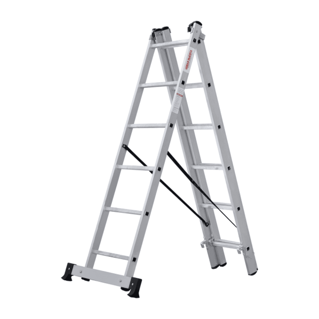 Лестница трехсекционная Новая высота NV123 3*6 ступеней