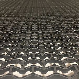 Дорожка Волна 11 мм 1*10 м черная