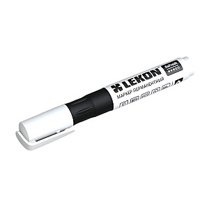 Маркер Lekon ReFresh перманентный заправляемый пулевидный наконечник черный 3 мм