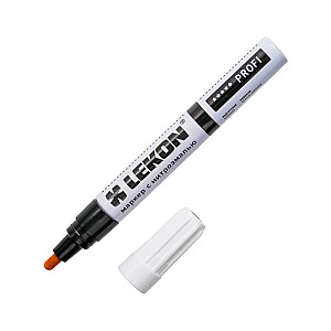 Маркер Lekon Profi с нитроэмалью овальный наконечник черный 4 мм