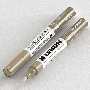 Маркер Lekon Standart 011314 с нитроэмалью золото 4 мм