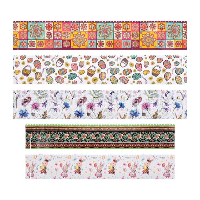 Набор ободков для куличей Marmiton Пасхальный 17335 бумажных 5 шт