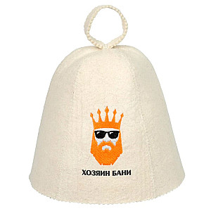 Шапка для бани и сауны Банные штучки с вышивкой Хозяин бани 41176