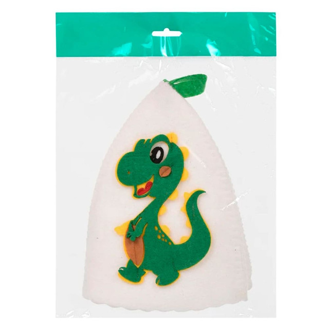 Шапка для бани и сауны Hot Pot Динозаврик Арчи 41355 детская войлок