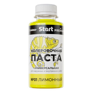 Паста колеровочная Start №Х1 лимонный 0.1 л