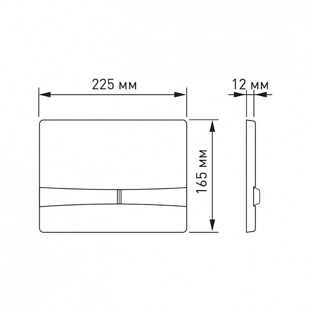 Кнопка Berges 040052 для инсталляции Frame Novum F2 хром матовый