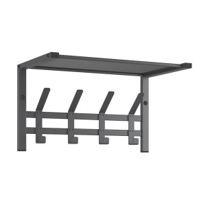 Вешалка ЗМИ Торонто 11 ВСПТ11 с полкой графит