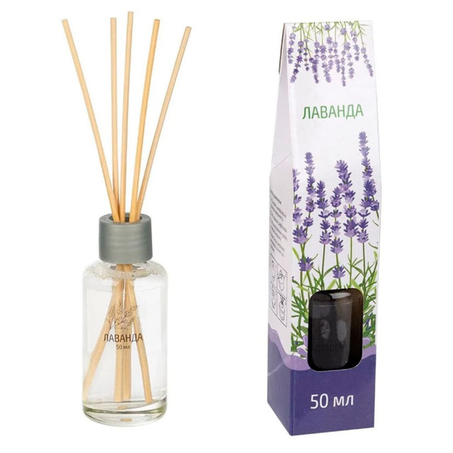 Диффузор для дома Волшебная страна 107513 с палочками аромат Лаванда 50 мл