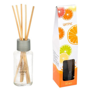 Диффузор для дома Волшебная страна 107508 с палочками аромат Цитрус 30 мл