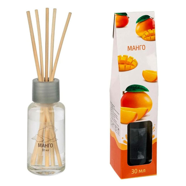 Диффузор для дома Волшебная страна 107505 с палочками аромат Манго 30 мл