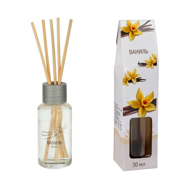 Диффузор для дома Волшебная страна 107504 с палочками аромат Ваниль 30 мл