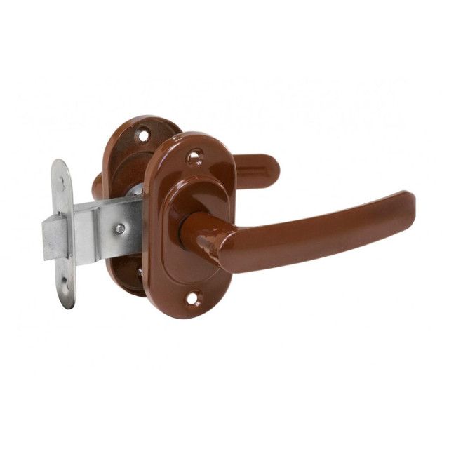 Защелка врезная Омега ЗЩ 2.06 коричневый