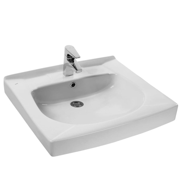 Умывальник Santek Пилот 1WH301971 с кронштейном и сифоном 60*60 см