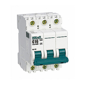 Автоматический выключатель DEKraft 11078DEK ВА101- 3Р- 016А-С