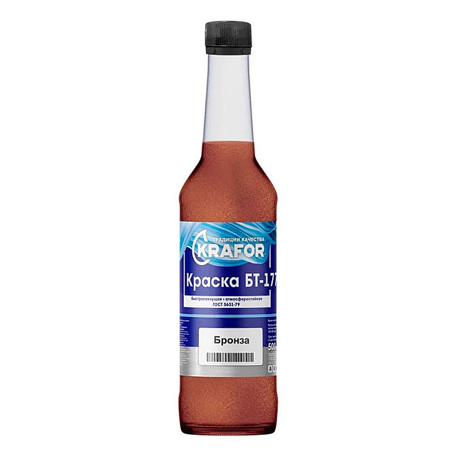Краска Krafor БТ-177 бронза 0.5 л