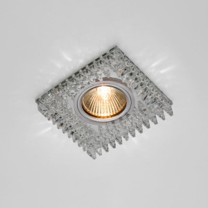 Светильник потолочный Max Light Crystal 25 MR16 ограненное стекло прозрачный