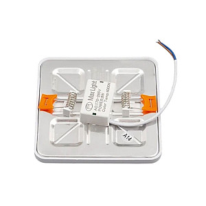 Панель светодиодная Max Light LPS 8W U 4200K 145/105 мм алюминий белый