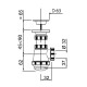 Сифон Wirquin 30975059 для биде и умывальников с выпуском 1 1/4*32 мм