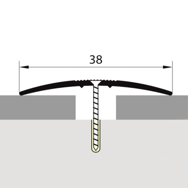 Порог Русский профиль 38 мм дуб камелия 1.8 м