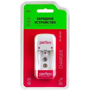 Зарядное устройство Perfeo PF-VN-210 Ni-MH/CD 220V 2 слота AA/AAA/9V таймер