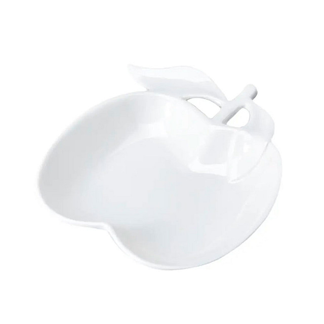 Салатник Яблоко 0530279 код 673172 фарфоровый 26*21.3*4 см 600 мл