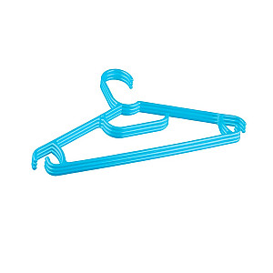 Набор вешалок для одежды Пластишка 431301531 код 400278 детских светло-голубых 31.5 см 3 шт