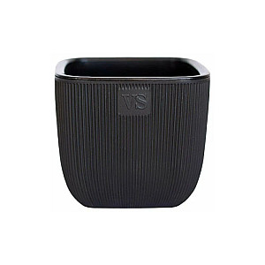 Горшок VipSet  AMF-1.95-11 Фабио с дренажной системой черный 1.95 л