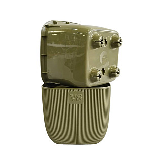 Горшок VipSet  AMF-1.95-14 Фабио с дренажной системой оливка 1.95 л