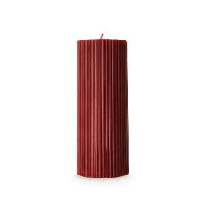 Свеча Candlemint СПР15013 пеньковая рифленая 15*5 см 250 г бордовый