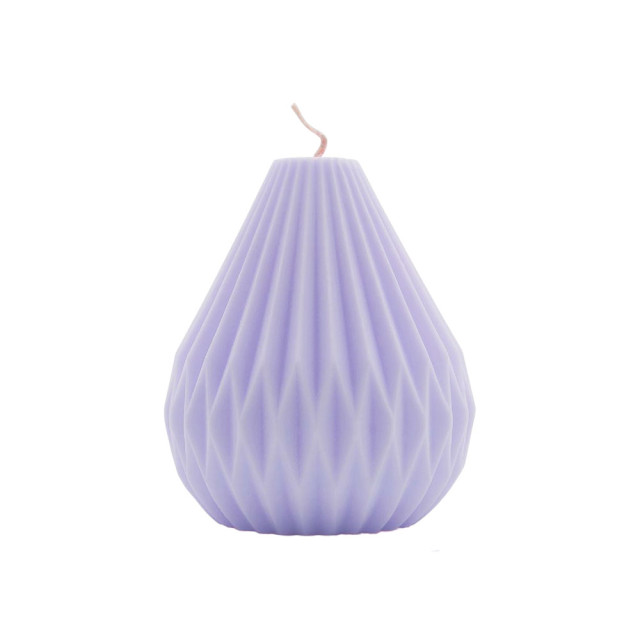 Свеча Candlemint СИГ014 интерьерная грушевидная 9*4 см 138 г лавандовый