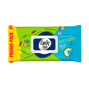 Салфетки влажные Emily Style Антибактериальные 100+20 шт