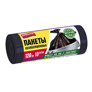 Пакеты для мусора Avikomp Professional 1875 черные 120 л 10 шт