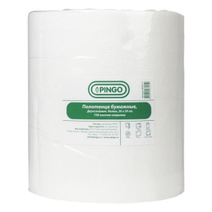 Полотенца бумажные Pingo 85077-1 двухслойные белые 150 м