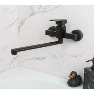 Смеситель для ванны Econoce EC0216BL серия 210 черный D35-A