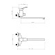 Смеситель для ванны Econoce EC0312 D40-A серия 310