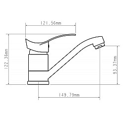 Смеситель для кухни Econoce серия 310 EC0315 D40-A