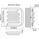 Полотенцесушитель Terminus Фокстрот-Лиана AISI 500*500 мм