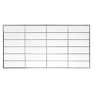 Панель ПВХ Grace Плитка Белая черный шов 955*480 мм