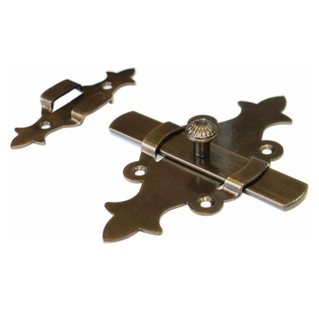 Задвижка дверная Starfix Классика SMP-37092-1 140 мм бронза металлик