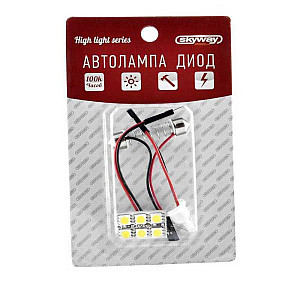 Панель светодиодная Skyway S03301006 24*15 мм 12V белая 6 SMD диодов
