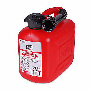 Канистра топливная AVS TPK-5 A78361S пластиковая красная 5 л