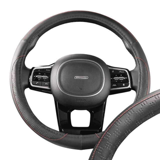 Оплетка экокожа Skyway Art-3 M черная