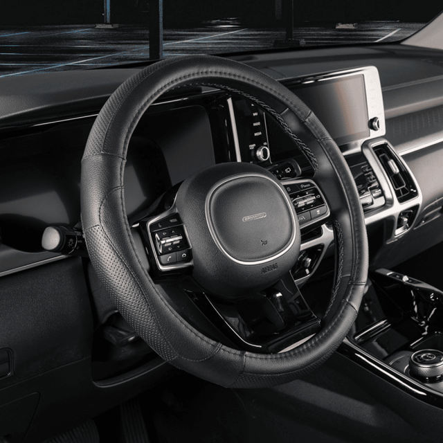 Оплетка экокожа Skyway Art-2 M черная