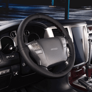 Оплетка экокожа Skyway Corset M черная шнуровка