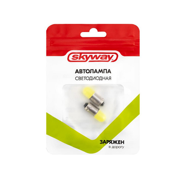 Автолампа диодная Skyway S08201081 T8.5/T4W 12V 1 COB 2 шт