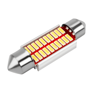 Автолампа диодная Skyway S08201314 T11/C5W 12V 20 SMD 1-конт 39 мм белая 2 шт
